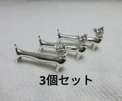 3個セットナイフレスト 箸置き 猫 ネコ カトラリーレスト ヴィンテージ