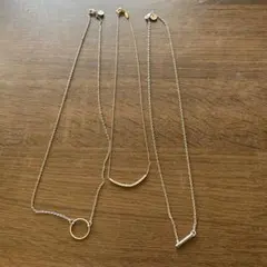 ぽ*ち様 シンプルなネックレス3本セット
