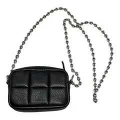 ADD CULUMN ブラック　ミニショルダーバッグ　ポーチ