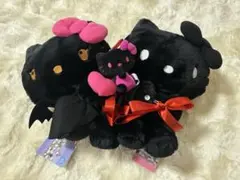 ハローキティ 黒いぬいぐるみ　ブラック 3個セット