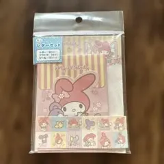 新品Sanrio マイメロディー　ミニレターセット　便せんお手紙　平成レトロ女児