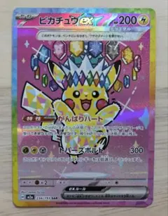 【即日発送】ピカチュウex SAR（マグネットローダー封入・厳重梱包）