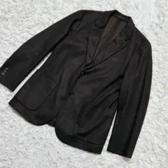 【2442】✨美品✨UNIQLO コンフォートジャケット（ウールライク）ブラウン