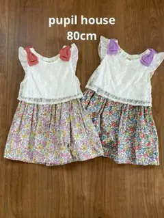 レース花柄ワンピース 80cm Pupil House