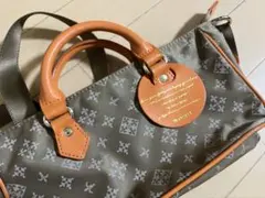 ラシット・ナイロン レザー ショルダーバッグ