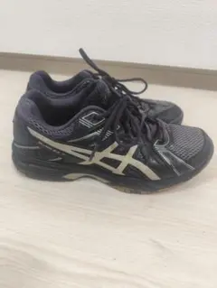 ASICS RIVRE EX 7 24.5cm ブラック スニーカー 使用感あり