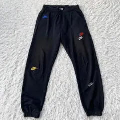 Nike ロゴ刺繍 ブラック ジョガーパンツ スウェットパンツ 古着