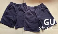 GU シェフショーツ　2枚セット　黒　ハーフパンツ