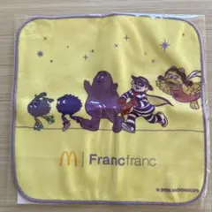 マクドナルド 2026福袋 キャラクター ハンドタオル　黄色