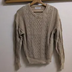 RODEO CROWNS ベージュ Vネック ニット