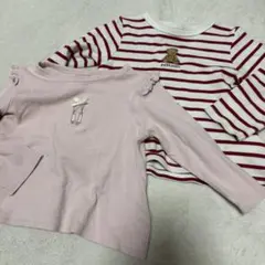 petit main プティプラ　長袖Tシャツ 90cm 2枚セット