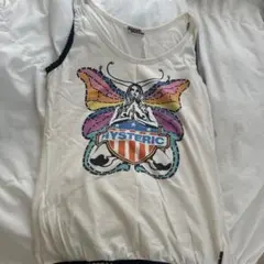 HYSTERICGLAMOUR×RAMONESヒステリックグラマータンクトップ白 - メルカリ