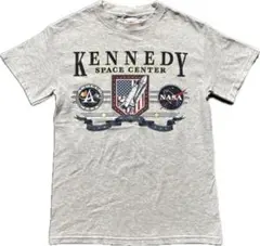 90s usa製 NASA APOLLO tシャツ 霜降りグレー ケネディ