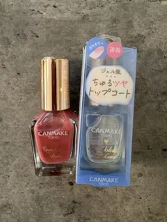 キャンメイク 2点セット　ファンデーションカラーズ 01 & トップコートのサムネイル