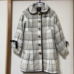 Algy ベージュチェック コート