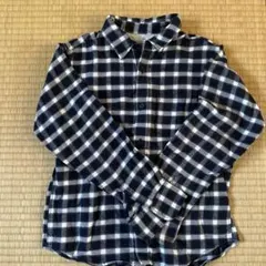 チェック柄長袖シャツ 140cm