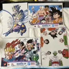ドラゴンボール 40周年一番くじ其の一　クリアポスター 4枚セット
