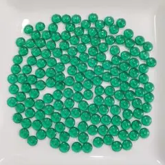 (83)チェコビーズ　円盤　スペーサー　エメラルド　6mm　20g　100コ以上