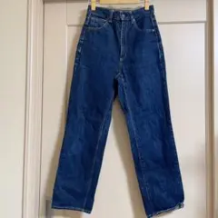 ハイウエスト ダークブルーデニム