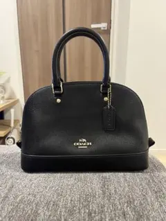 COACH ブラックレザー ハンドバッグ