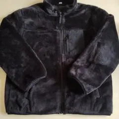 美品 ブラック フェイクファー ジャンパー 上着 130サイズ