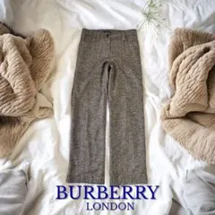 BURBERRYバーバリーレディースワイドパンツ正規品バーバリー女性ウール総裏地