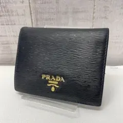 P*I様 PRADA ブラック 二つ折り財布 エピレザー