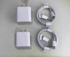 @2個 充電器 1m2本 タイプC iPhone 純正品質 純正品質 (7aM)