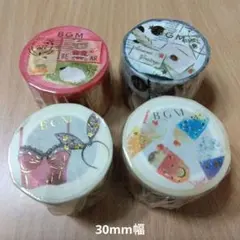 BGM マスキングテープ 4個セット