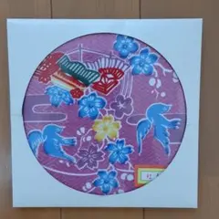 【新品未使用】沖縄　紅型　ハンカチ　レディース　ハイビスカス