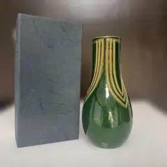 希少・本金使用】KAMAY GLASS JAPAN 花瓶 ターコイズブルー - メルカリ