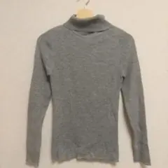 GU リブ タートルネック ニット プルオーバー