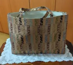 和装用バッグ 多色ストライプ