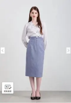 【ひろぽん様専用】ピンキー&ダイアン　スウェードスカート　ブルー