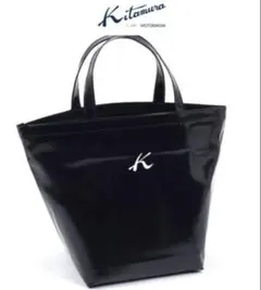 kitamura Kロゴ デザイン コーティング ハンドバッグ トートバッグ