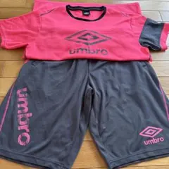 umbro ピンク グレー Tシャツ ショートパンツ セット