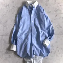 レア】シンゾーン オーバーサイズ 長袖シャツ P0 青 - メルカリ