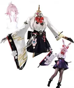 崩壊スターレイル 緋英 コスプレ衣装+ セット済みウィッグ+靴付き フル