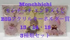 3種セット モンチッチ エンタメくじ 1番くじ BIGアクリルキーホルダー賞
