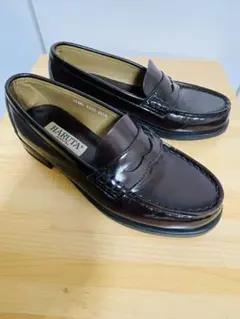 HARUTA ブラウン ローファー 22.5㎝ EEE 女子 ハルタ