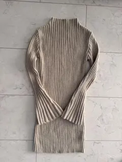 Rady リブ編みハイネックワンピース　Mサイズ ベージュ