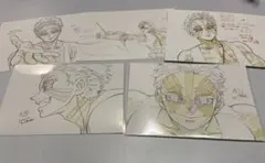 鬼滅の刃 無限列車編 原画ポストカード 5枚セット 猗窩座 煉獄杏寿郎