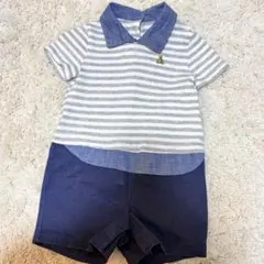 【美品】Baby GAP ロンパース　ボーダー　ギャップ　ベビー　6-12m
