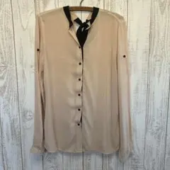 DIESEL バイカラー 長袖シャツ ブラウス リボンのサムネイル