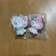 サンリオ ぺたんこマスコット teamふぁんし〜 キティ&マイメロ