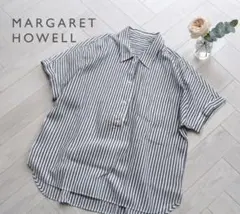 MARGARET HOWELL マーガレットハウエル 半袖シャツ グレー Ⅱ - メルカリ