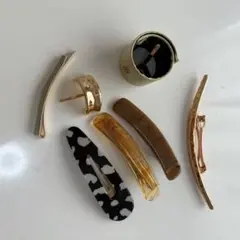 まとめ売り　ヘアクリップ 6個セット