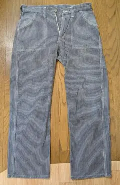 ストライプ ワークパンツ