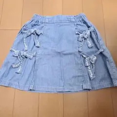 ALGY　デニムリボン付きスカート