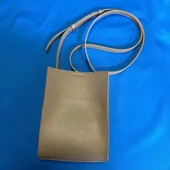 【未使用】MB MYSTR ミスタ レザー ミニショルダーバッグ 牛革 モカ